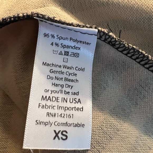 Lularoe Amelia dress with pockets black & tan size XS - Picture 4 of 4